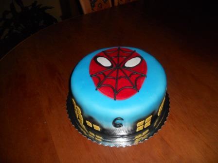 spiderman, torta, Rozprávkové torty, mackau, 1
