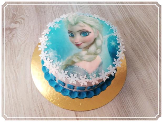 Ľadové kráľovstvo - Elza, torta, Rozprávkové torty, dakota14, 1