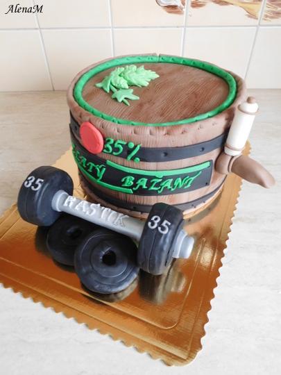 Športovcovi ktorý má rád pivo, torta, Narodeninové torty Športovcovi ktorý má rád pivo, torta, Narodeninové torty, AlenaM, 1