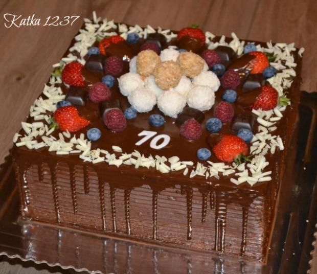čokoládovo-ovocná k 70tke, torta, Čokoládové torty čokoládovo-ovocná k 70tke, torta, Čokoládové torty, katka1237, 1