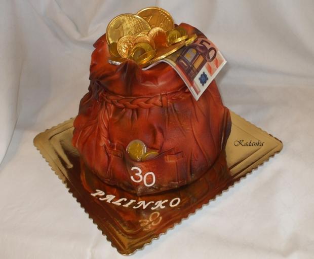Mešec peňazí, torta, Narodeninové torty Mešec peňazí, torta, Narodeninové torty, Kadanka, 2