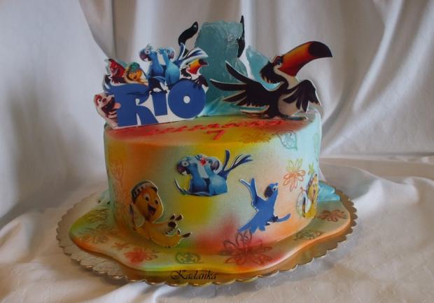 Dvoj torta pre dvoch "Tučniačik z Madagaskaru a RIO", torta, Rozprávkové torty Dvoj torta pre dvoch "Tučniačik z Madagaskaru a RIO", torta, Rozprávkové torty, Kadanka, 3