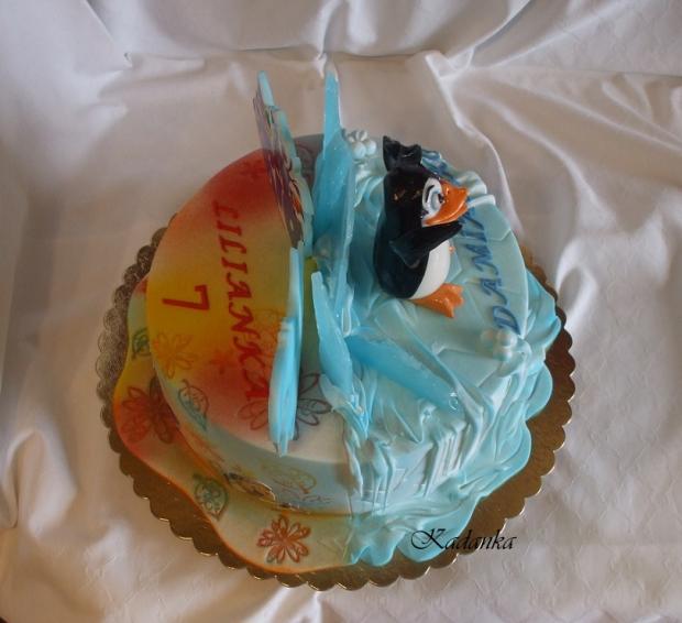 Dvoj torta pre dvoch "Tučniačik z Madagaskaru a RIO", torta, Rozprávkové torty Dvoj torta pre dvoch "Tučniačik z Madagaskaru a RIO", torta, Rozprávkové torty, Kadanka, 2