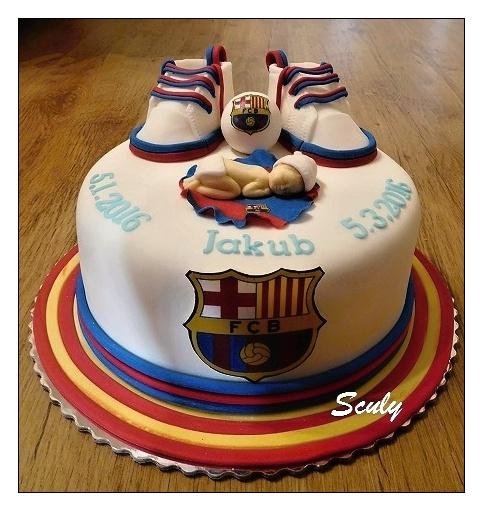FCB Krstinová, torta, Torty na cirkevné sviatky FCB Krstinová, torta, Torty na cirkevné sviatky, Sculy, 1