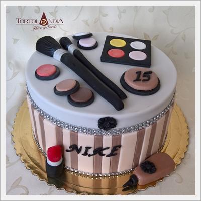 Darčeková krabica s kozmetikou /Make up/, torta, Narodeninové torty Darčeková krabica s kozmetikou /Make up/, torta, Narodeninové torty, Tortolandia.sk, 1