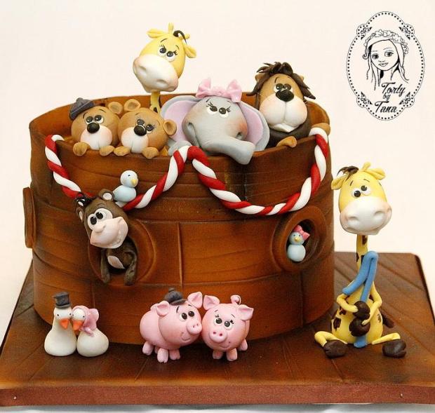 Noemova archa :-), torta, Torty so zvieratkami Noemova archa :-), torta, Torty so zvieratkami, grasie, 1