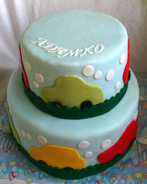 S autíčkami..., torta, Torty autíčka, vláčiky S autíčkami..., torta, Torty autíčka, vláčiky, Mariolka, 2