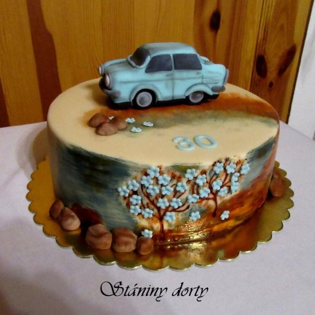 Auto na cestách, torta, Narodeninové torty Auto na cestách, torta, Narodeninové torty, Stániny dorty, 1