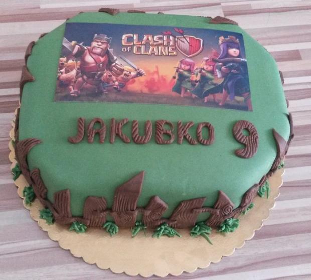 Clash of clans, torta, Ostané torty pre deti, KatarínaBA, 1