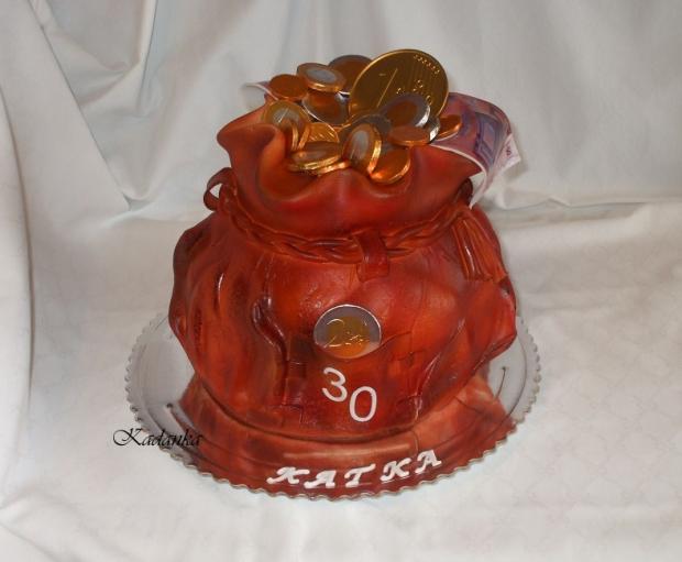 Mešec peňazí, torta, Narodeninové torty Mešec peňazí, torta, Narodeninové torty, Kadanka, 1