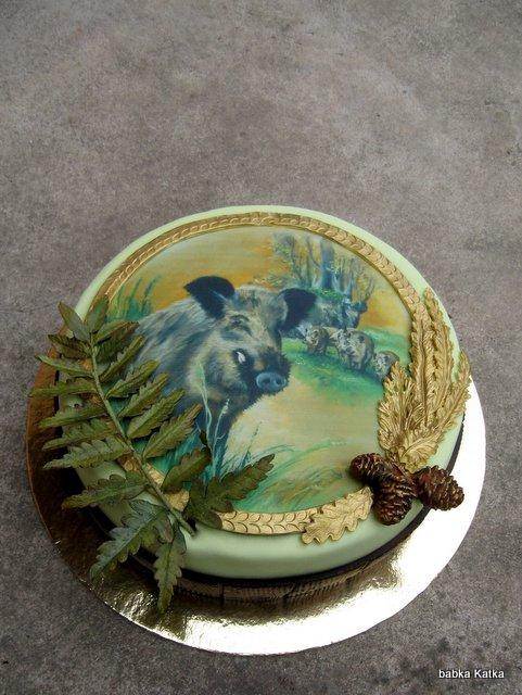 Pre poľovníka, torta, Narodeninové torty Pre poľovníka, torta, Narodeninové torty, babka Katka, 1
