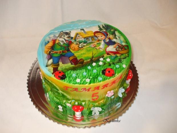 Červená čiapočka, torta, Rozprávkové torty, Kadanka, 1