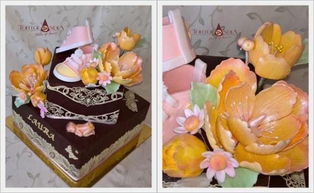Krstinová pre Lauru, torta, Čokoládové torty Krstinová pre Lauru, torta, Čokoládové torty, Tortolandia.sk, 1