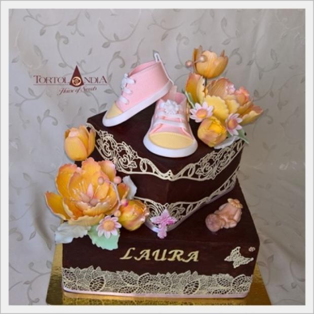 Krstinová pre Lauru, torta, Čokoládové torty Krstinová pre Lauru, torta, Čokoládové torty, Tortolandia.sk, 4