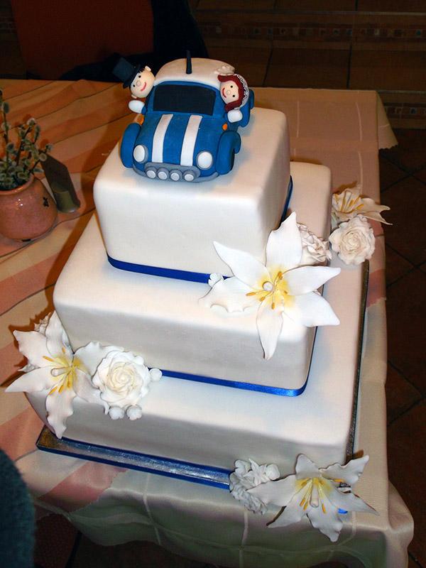 Svadobná s autom, torta, Svadobné torty Svadobná s autom, torta, Svadobné torty, Katie, 1