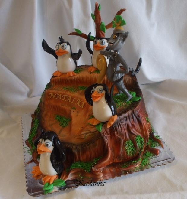 Tučniaky z Madagaskaru, torta, Rozprávkové torty Tučniaky z Madagaskaru, torta, Rozprávkové torty, Kadanka, 2