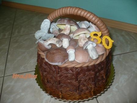 košík s hríbami, torta, Narodeninové torty, xara226, 1