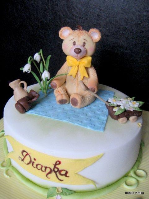Macko s vozíčkom, torta, Torty so zvieratkami Macko s vozíčkom, torta, Torty so zvieratkami, babka Katka, 2