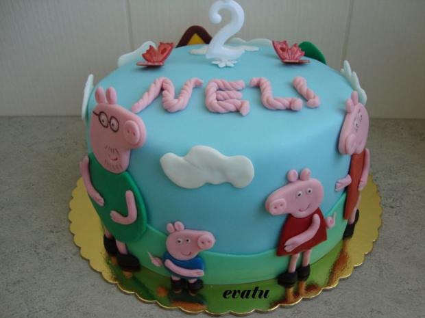 Prasiatko Pepa, torta, Rozprávkové torty, evatu, 1