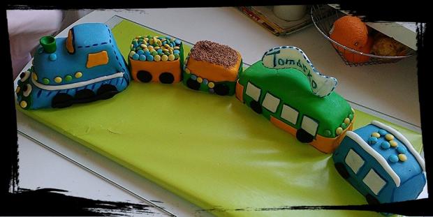 Narodeninová pre Tomáška :-), torta, Torty autíčka, vláčiky, gongolka, 1