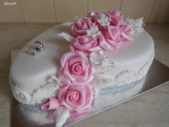 Svadobná, torta, Svadobné torty, AlenaM, 1