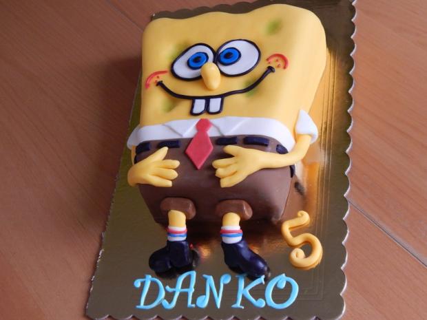 Spončbob, torta, Rozprávkové torty, Lubka212, 1