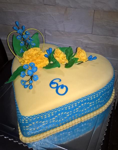 Srde na 60, torta, Narodeninové torty, MartinaO, 1
