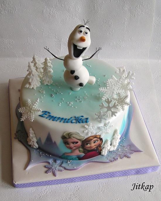 Ledové království pro Emmičku, torta, Rozprávkové torty, Jitkap, 1