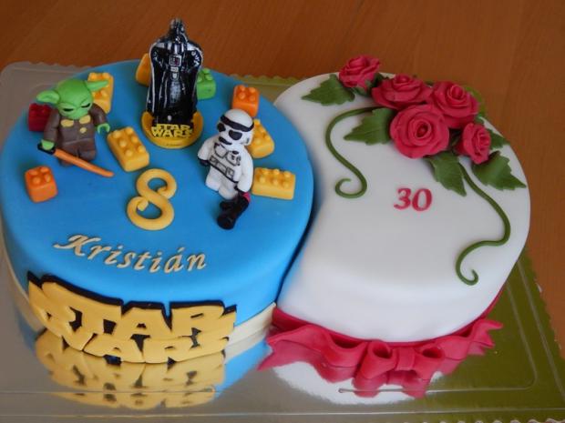 Lego a kvety, torta, Narodeninové torty Lego a kvety, torta, Narodeninové torty, Lubka212, 1