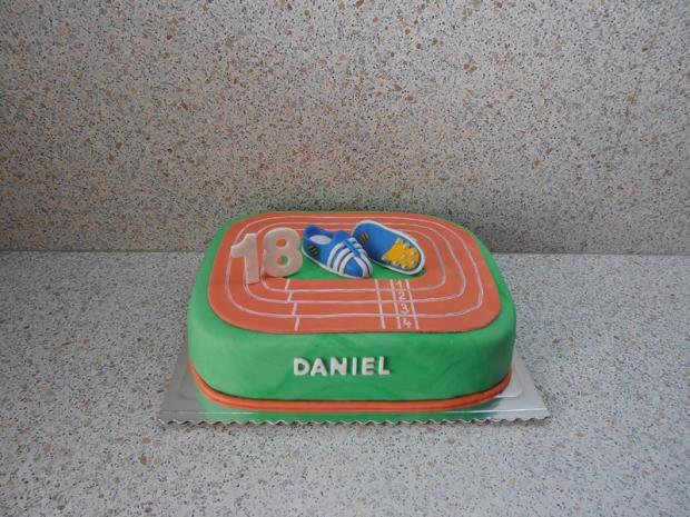 bežecká dráha + tretry, torta, Športové torty, nmiriam, 1