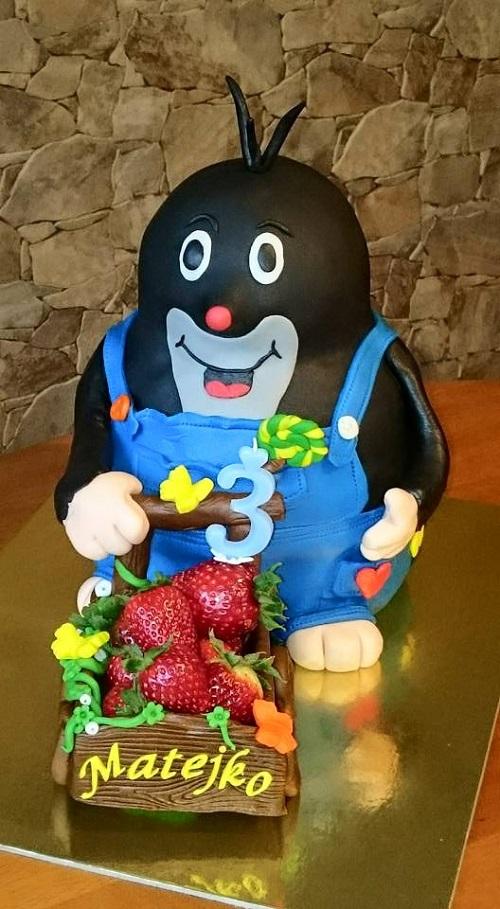Narodeninový krtko, torta, Rozprávkové torty Narodeninový krtko, torta, Rozprávkové torty, zuzanaX, 1