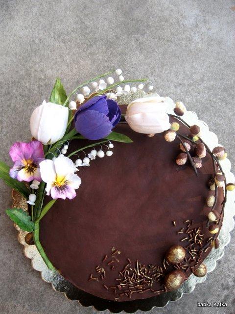 Čokoládová jarná, torta, Čokoládové torty Čokoládová jarná, torta, Čokoládové torty, babka Katka, 1
