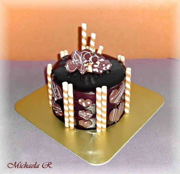 Jednoduchá čoko-trubičková ... , torta, Čokoládové torty Jednoduchá čoko-trubičková ... , torta, Čokoládové torty, Mischell, 1