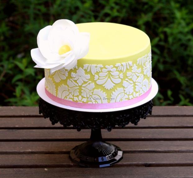 Zlta damaskova, torta, Narodeninové torty, IK, 1