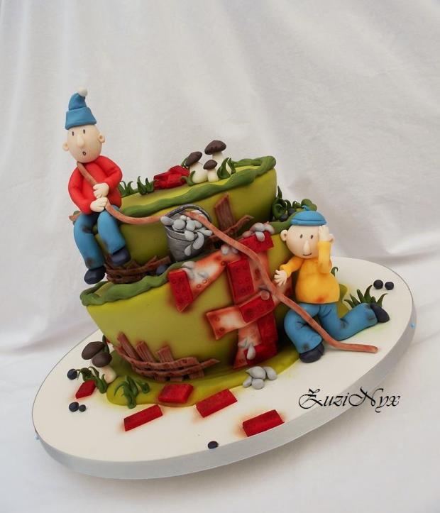 ..Pat a Mat majstrujú.., torta, Rozprávkové torty, ZuziNyx, 2