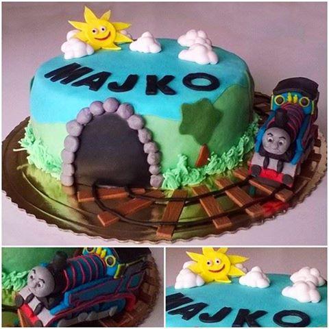 Vláčik tomáš , torta, Torty autíčka, vláčiky, Majka23, 1