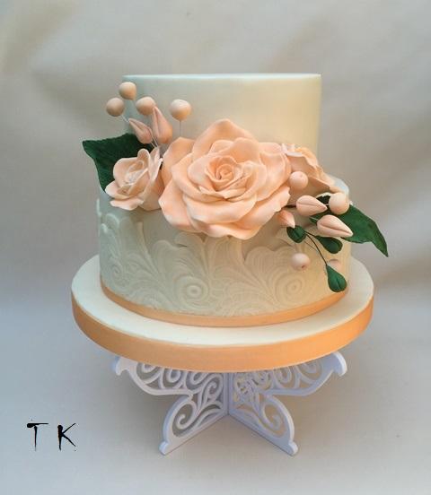 s ružičkami, torta, Svadobné torty s ružičkami, torta, Svadobné torty, TORTY Klaudia, 1