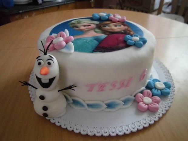 tortička s olafom, torta, Rozprávkové torty, veronika101, 1