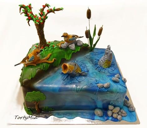 Rybníček, torta, Narodeninové torty Rybníček, torta, Narodeninové torty, TortyMia, 1