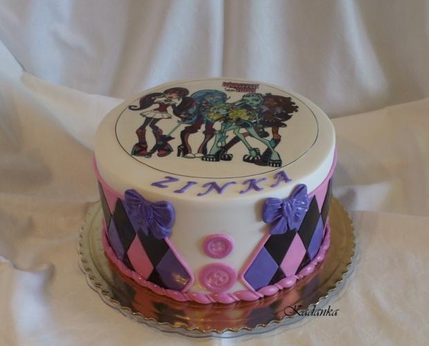 monster high k meninám, torta, Torty pre dievčatá monster high k meninám, torta, Torty pre dievčatá, Kadanka, 1