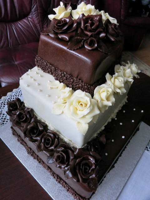 svadobná čokoládová, torta, Svadobné torty svadobná čokoládová, torta, Svadobné torty, HelkaT, 1