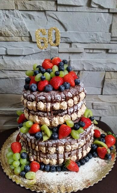 Prvá nahá torta :-), torta, Narodeninové torty, MartinaO, 1