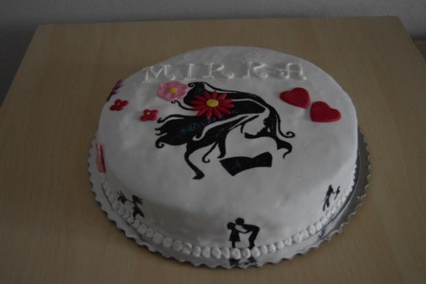 maľovana torta - siluety, torta, Narodeninové torty, marci26, 2