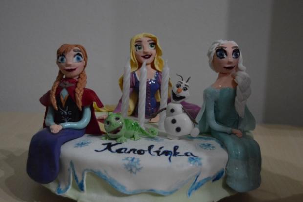 Frozen a Rapunzel, torta, Rozprávkové torty, marci26, 1