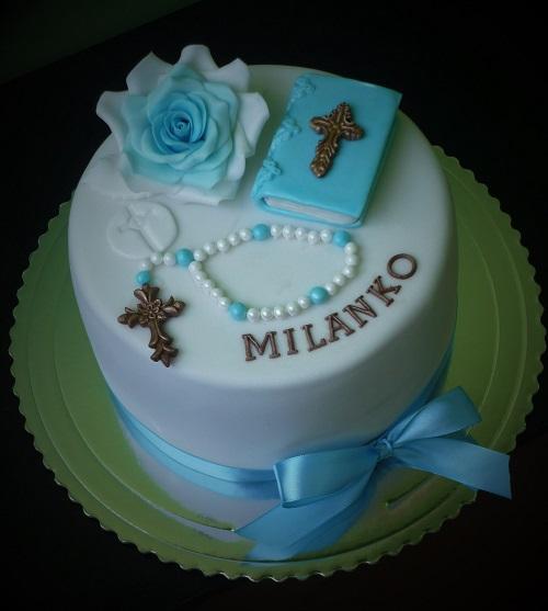 na 1 sv.prijimanie, torta, Torty na cirkevné sviatky, Danielita13, 1
