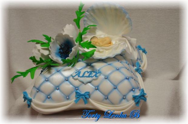 krstovy vankusik ALEX, torta, Torty na krstiny, lenca2410, 1