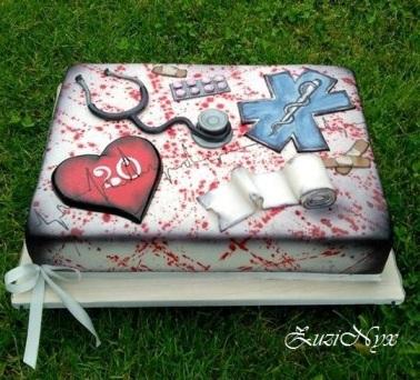 ..pre zdravoťákov na stretávku po 20.tich rokoch.., torta, Torty - škola, stužková ..pre zdravoťákov na stretávku po 20.tich rokoch.., torta, Torty - škola, stužková, ZuziNyx, 2