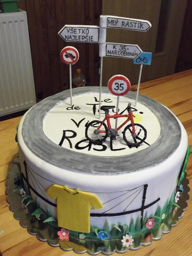 Pre cyklistu, torta, Narodeninové torty, cecil, 1