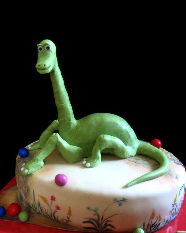 S dinosaurom, torta, Rozprávkové torty, babka Katka, 1