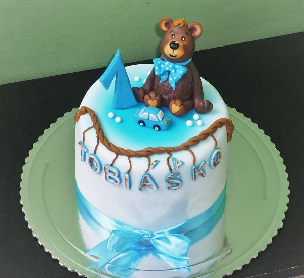 s macikom , torta, Torty so zvieratkami, Danielita13, 1